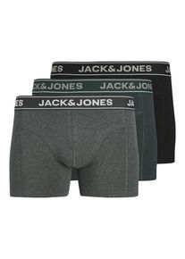 Jack & Jones JACK & JONES, Hommes Boxers 'JACBLACK FRIDAY', gris fonc&eacute; / gris chin&eacute; / noir