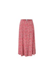 Tchibo - Bedruckter Midi-Rock - Damen - Gr. 48 - koralle/gebl&uuml;mt