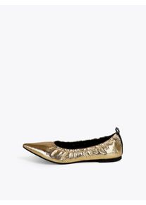 Lola Casademunt Ballerina Damen, gold / schwarz, Größe 36