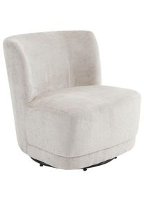 Mid.you Sessel , Beige , Textil , 65x73x75 cm , Sitzfl&auml;che 360&deg; drehbar , Wohnzimmer, Sessel, Sessel