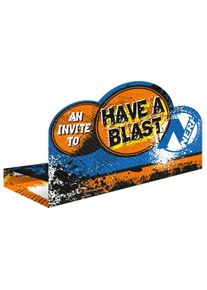 Amscan 8 Nerf hanno una Blast Invitation Cards
