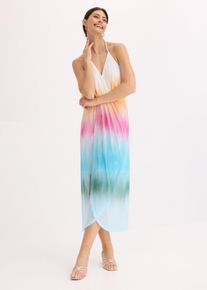 Figurbetontes Maxikleid in weiss, Grösse 40/42 (M), bonprix
