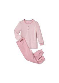 Tchibo - Pyjama pour enfant en maille interlock - Unisex - taille: 110/116 - blanc/rose/&agrave; rayures