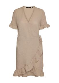 V&eacute;ro Moda VERO MODA, Femmes Robe 'CHRIS', beige fonc&eacute;