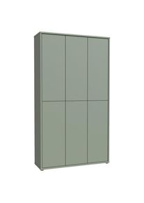 Xora Schuhschrank , Salbeigr&uuml;n , Kunststoff , 16 F&auml;cher , 109.2x191.9x34.9 cm , Typenauswahl, stehend , Garderobe, Schuhaufbewahrung, Schuhschr&auml;nke