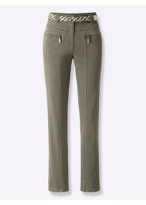 WITT Damen Hose in Baumwoll-Stretch-Qualit&auml;t, khaki, Gr&ouml;&szlig;e 38, 98% Baumwolle, 2% Elasthan