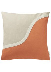 Kissenhülle »Part« , beige , Tom Tailor HOME , Obermaterial: 92% Polyester, 8% Leinen