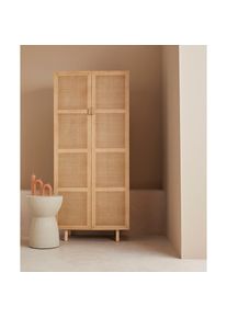 LeGer Home by Lena Gercke , Highboard »Lina, TOPSELLER!, OTTOs Choice« Kommode, Melaminoberfläche, Mit Rattan Einsatz, 4 Innenfächer, teilmassiv ,...
