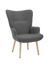 Relaxsessel »KEADY, Hochlehnsessel, TV-Sessel,« Relaxsessel, Ohrensessel mit stabilem Echtholzgestell , grau , Inosign