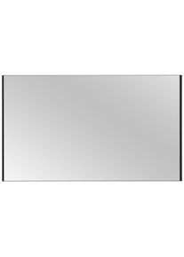 Voleo Wandspiegel , Schwarz , Glas, Holzwerkstoff , rechteckig , 139.4x82.4x2 cm , Garderobe, Garderobenspiegel