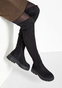Overknee Stiefel in schwarz, Gr&ouml;sse 42, bonprix
