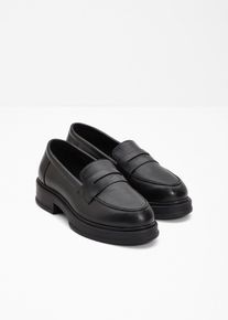 Loafer aus Leder in schwarz, Grösse 36, bonprix