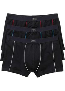 Boxershorts eng mit Baumwolle (3er Pack) in schwarz, Gr&ouml;sse 7 (XL), 95% Baumwolle, bonprix