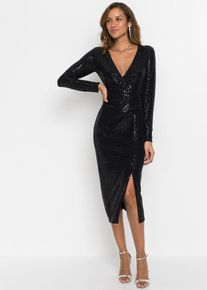 Robe &agrave; sequins en noir, Taille 36/38 (S), bonprix