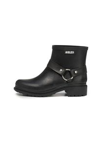 Aigle Stiefelette 'Macadames' Damen Gr&ouml;&szlig;e 40 schwarz / wei&szlig; Winterschuhe