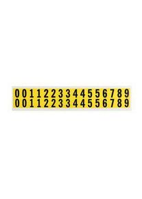 realspace Pro RS PRO Black Self Adhesive Numbers, 15.9mm Character Height - 4453903