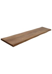 Valdera Sitzbankplatte , Akaziefarben , Holz , Akazie , vollmassiv , rechteckig , 180x3.8x40 cm , Esszimmer, B&auml;nke, Sitzb&auml;nke