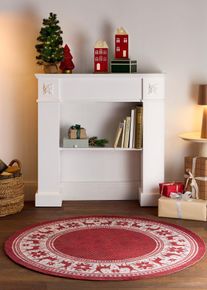 Deko-Objekt H&auml;user (2er Pack) in rot, 25,5x12 cm, bonprix