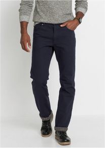 Thermo Classic Fit Jeans mit kuscheligem Flanellfutter Straight in schwarz, Gr&ouml;sse 52, 100% Baumwolle, bonprix