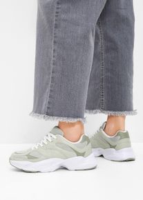 Chunky Sneaker mit leichter Sohle in gr&uuml;n, Gr&ouml;sse 42, bonprix