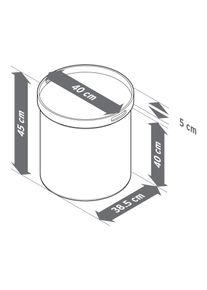 Tchibo - Table d&rsquo;appoint avec plateau et fonction d&rsquo;assise - gris