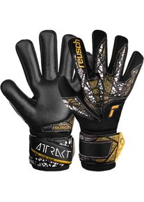 Reusch Attrakt Silver Nc Finger Support Torwarthandschuhe - schwarz - Gr. 10 - Polyester/Polychlorid/Elastan