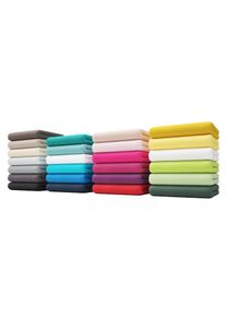 Spannbettlaken »PAPRIKA« Bettlaken, Laken, in zwei Qualitäten: Fleece & Jersey, 100% Polyester , lila , my home , Obermaterial: 100% Polyester