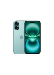 Apple , Smartphone »iPhone 16« Teal MYED3QL/A , blau , Batterielaufzeit für den ganzen Tag und bis zu 22 Stunden Videowiedergabe, Branchenführende...