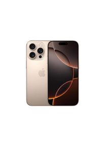 Apple , Smartphone »iPhone 16 Pro« Titan Wüstensand MYNK3QL/A , goldfarben
