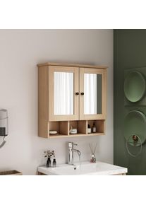 Spiegelschrank »STOCKHOLM« mit 2 Spiegeltüren, offenen Fächern und verstellbaren Einlegeböden , Welltime