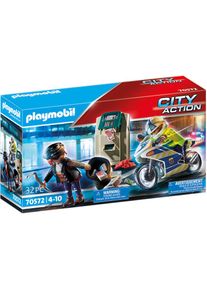 Playmobil , Konstruktions-Spielset »Polizei-Motorrad: Verfolgung des Geldräubers (70572), My Action Heroes« Made in Europe , bunt