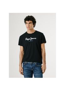 Pepe Jeans , Rundhalsshirt »EGGO« , schwarz , Kurzarmshirt von Pepe Jeans