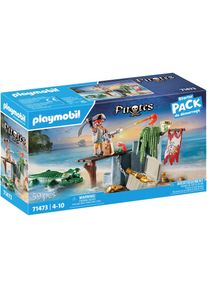Playmobil , Konstruktions-Spielset »Pirat mit Alligator (71473), Pirates« teilweise aus recyceltem Material; Made in Europe , bunt
