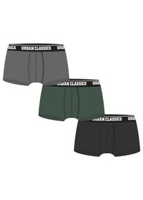 Urban Classics Boxershorts Herren Gr&ouml;&szlig;e 4XL hellgrau / dunkelgr&uuml;n / schwarz / wei&szlig;