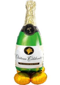 Bottiglia di champagne palloncino gigante AirLoonz 130 cm