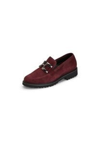 Semler - Slipper Bärbel, rot, Gr. 37, Wechselfußbett, Leder