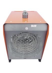 Termoventilatore, 9000 W, 9 kW, IP24, lungh. x largh. x alt. 300 x 430 x 390 mm