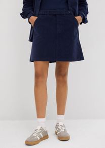 Jupe courte en velours côtelé en bleu, Taille 40, 98% coton, Couleur/Motif: bleu foncé, bonprix