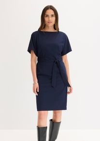 Etuikleid mit Fl&uuml;gel&auml;rmeln in blau, Gr&ouml;sse 50, bonprix