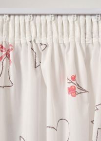 Gardine mit weihnachtlichem Design (1er Pack) in weiss, 175x135 cm, bonprix