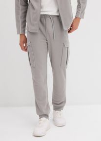 wärmende Cargohose in Fleece-Qualität Regular Fit in grau, Grösse 56/58 (XL), bonprix