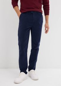 Regular Fit Cordhose aus recyclingfähigem Bio-Baumwollstretch Tapered in blau, Grösse 62, 98% Baumwolle, bonprix