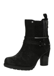 Mustang Stiefelette Damen, schwarz / silber, Größe 42