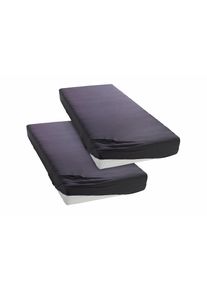 Spannbettlaken »PAPRIKA« Bettlaken, Laken, in zwei Qualitäten: Fleece & Jersey, 100% Polyester , grau , my home , Obermaterial: 100% Polyester