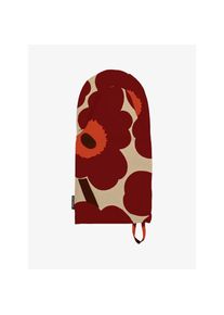 Marimekko Gants de four Unikko rouge fonce