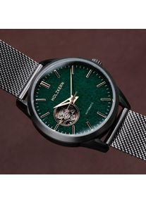 Holzkern Holzuhr Inverno (Aventurin/Grau), Herren, Naturholz