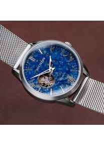 Holzkern Holzuhr Inverno (Lapislazuli/Silber), Herren, Naturholz
