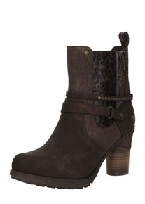 Mustang Stiefelette Damen, dunkelbraun / schwarz, Größe 42