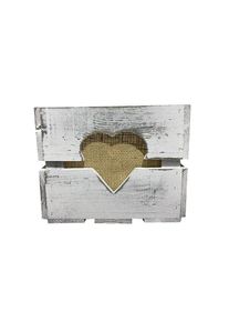 Holzkiste »Holzharasse« , weiss , Holz Zollhaus