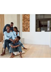 Tchibo - Kinder-Pyjama - Jungen - Gr. 122/128 - dunkelblau/gestreift